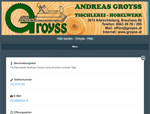 Tablet Screenshot of groyss.com